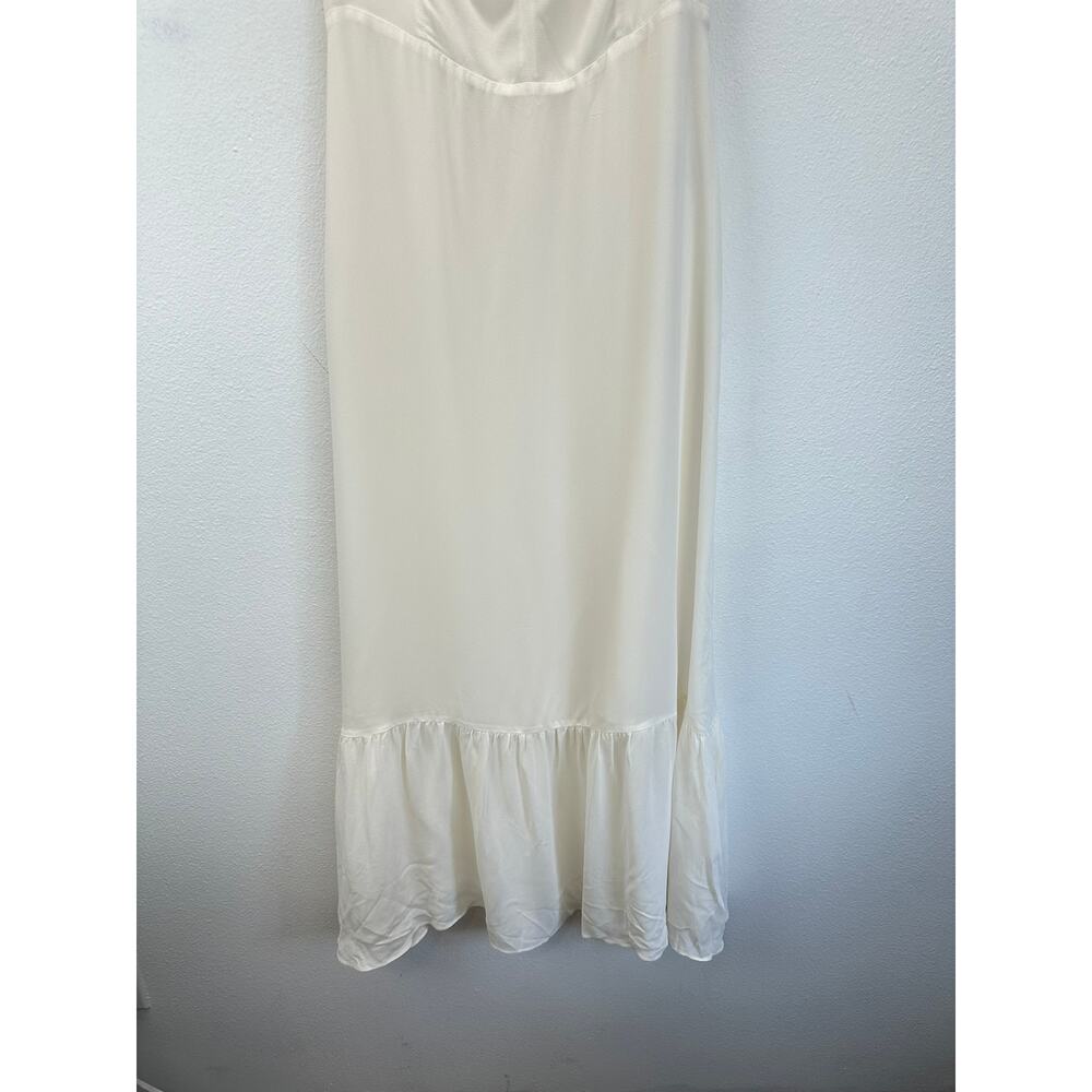 Reformation Butterfly Dress Midi Ivory White 8 - Picture 4 of 12